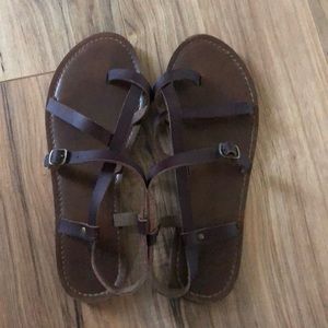 Mossimo brown strappy sandals